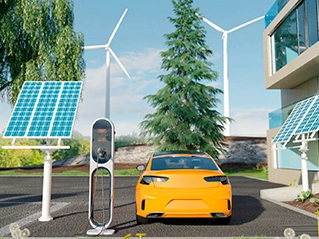 Solar Powered EV charging stations